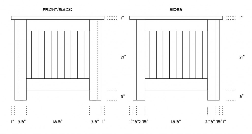 PVC Planter Measurements