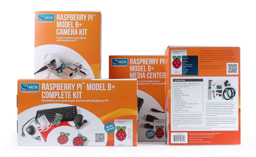 MCM Raspberry Pi Model B+ Kits