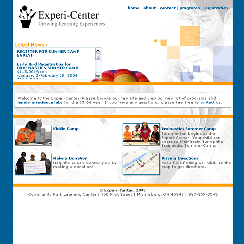 expericenter.com screen shot