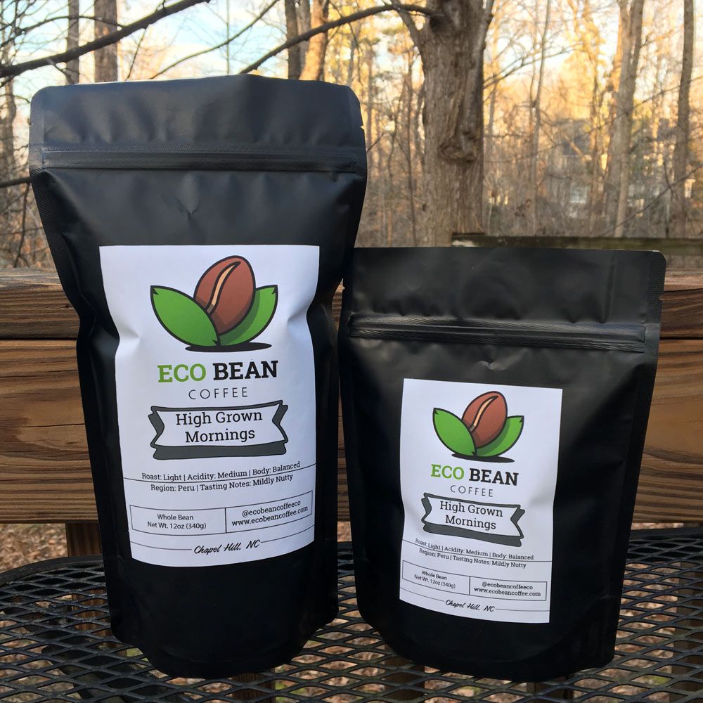 Eco Bean Coffee Logo Packaging