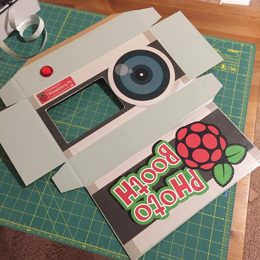 Raspberry Pi Photo Booth Box with Holes