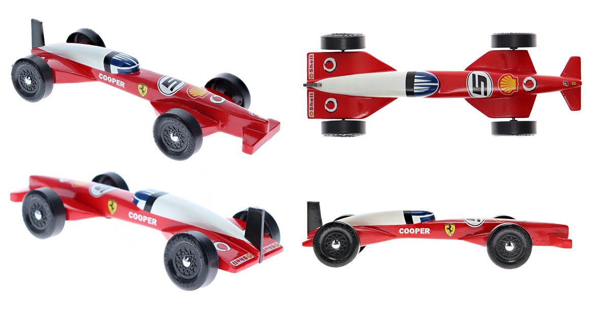 2020 Pinewood Derby Ferrari F1 Car Christian Moist